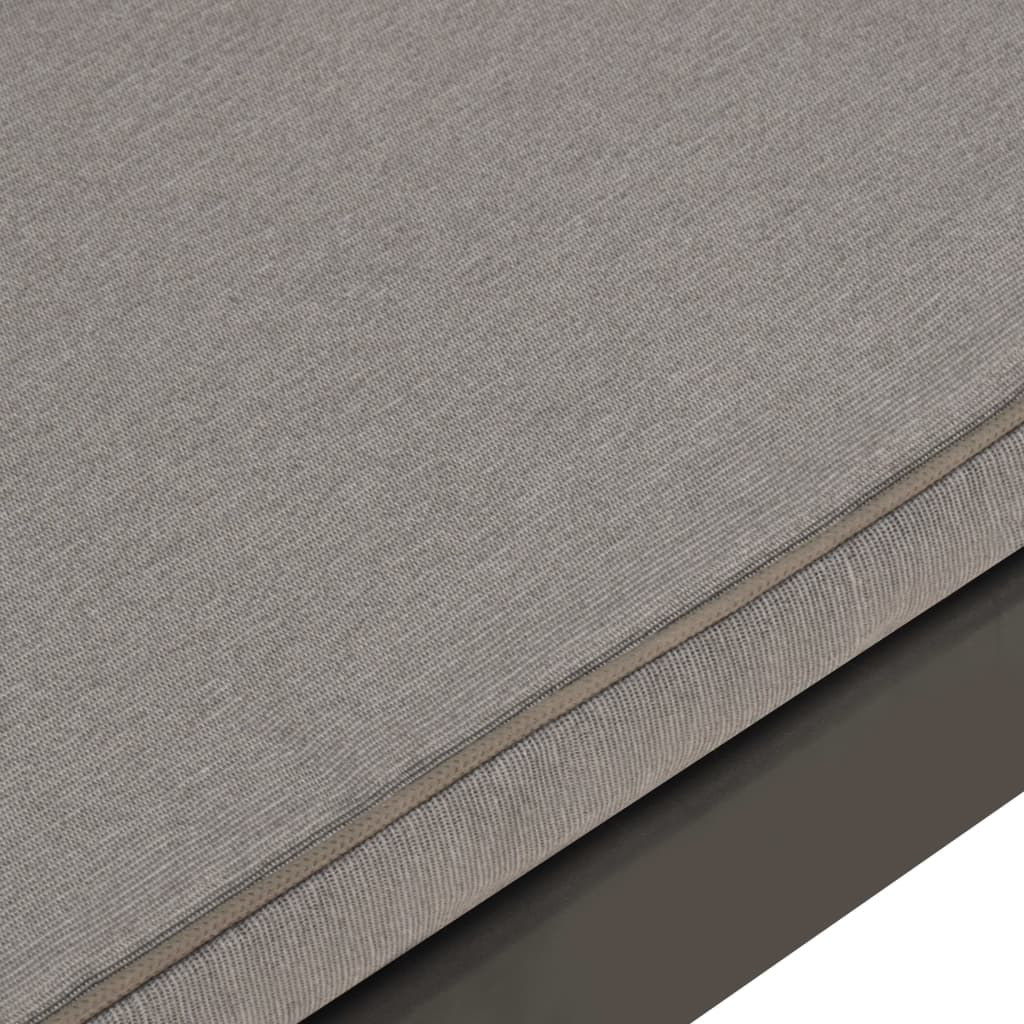 Set Divani da Giardino con Cuscini 6 pz in Plastica Grigio
